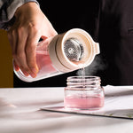 Glass Water Bottle with Tea Infuser – Filter Tea Separation 450ml Double Wall Leakproof Tea Bottle - Thumbnail 1