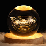 Crystal Ball Projection Lamp – USB Wooden Base Light - Thumbnail 14