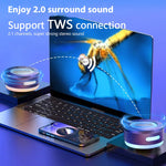 Bone Conduction Bluetooth Speaker with LED - Thumbnail 5
