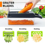 12-in-1 Vegetable Chopper, Cutter & Slicer – Multi-Functional Kitchen Food Dicer Set with Container - Thumbnail 5