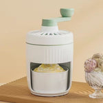 Hand-Cranked Ice Shaving Machine – Portable Snow Cone & Slushie Maker - Thumbnail 9