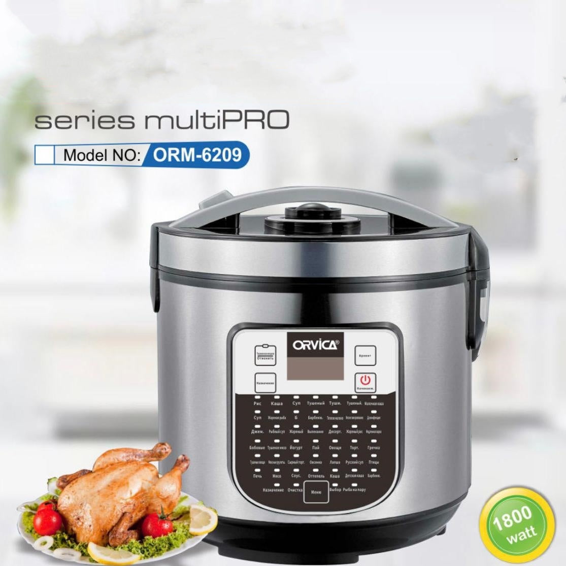 Electric Pressure Cooker 6L – Multi-Functional Non-Stick Rice Cooker | 1800W Household Smart Cooker