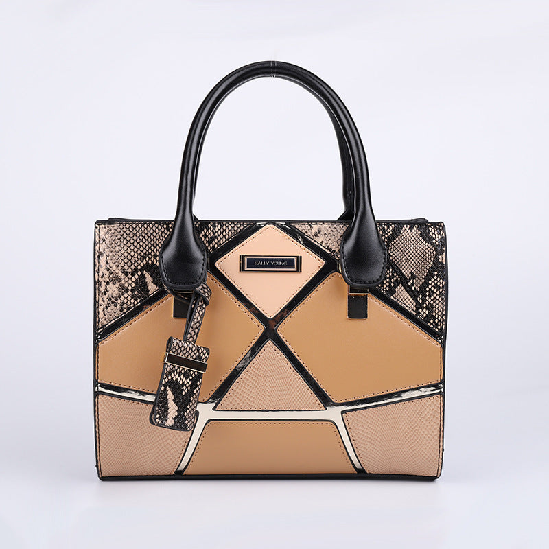 Women's Large PU Leather One-Shoulder Handbag – Trendy Tote
