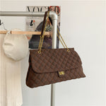 Womens Large Capacity PU Leather Chain Handbag Autumn Winter - Thumbnail 5