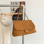 Womens Large Capacity PU Leather Chain Handbag Autumn Winter - Thumbnail 7