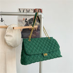 Womens Large Capacity PU Leather Chain Handbag Autumn Winter - Thumbnail 6