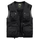 Men's 14-Pocket Tactical Mesh Vest for Hiking, Fishing, Photography – Lightweight Summer Outdoor Waistcoat - Thumbnail 6