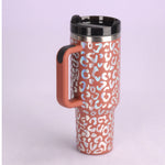 40oz Stainless Steel Insulated Tumbler with Handle & Straw – Spill-Proof Coffee Travel Mug for Car, Gym, Office, Valentine Gifts - Thumbnail 19