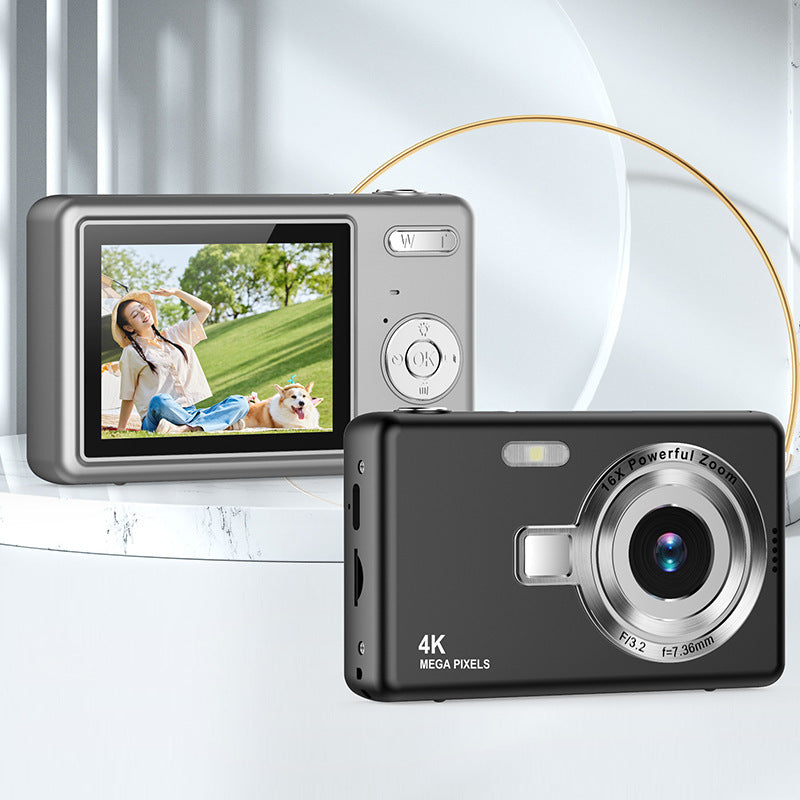 HD Dual Recording Mini Digital Camera for Kids – 1080P Photo & Video Shooting with Continuous Capture