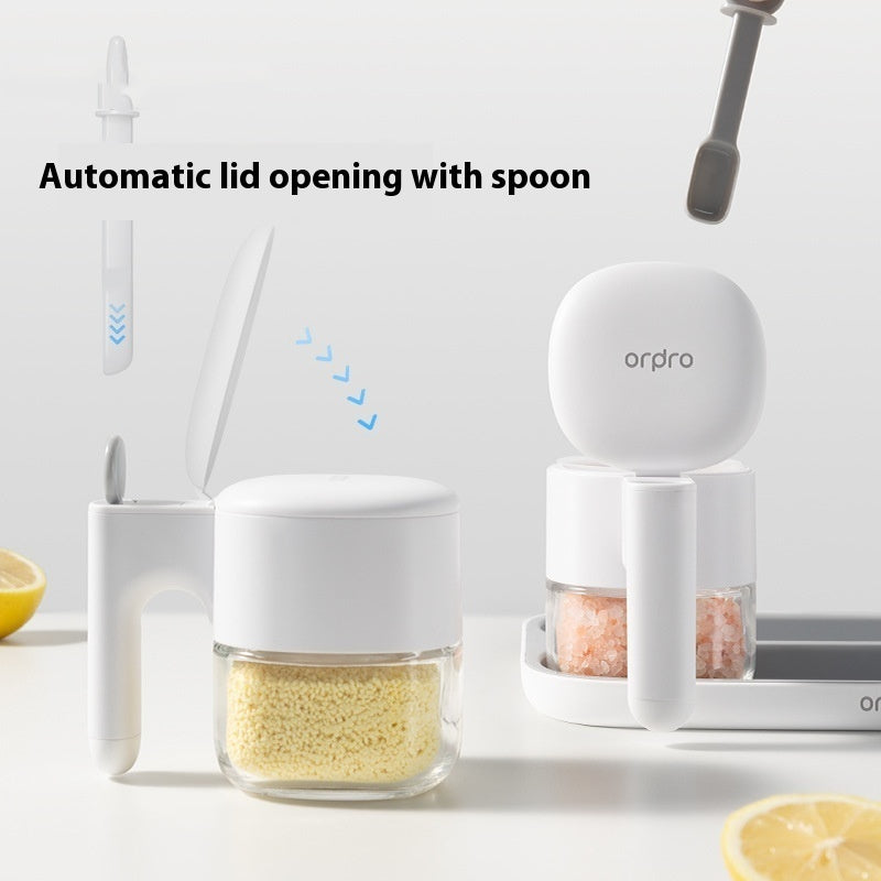 Self-Opening Kitchen Seasoning Box & Storage Tray