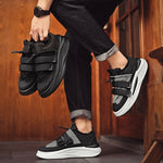 Men's Fashion Sports And Leisure Platform Sneakers - Thumbnail 1