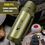 Car Portable Large Insulated Water Bottle – Stainless Steel Thermal Travel Flask (1200ml / 1900ml) - Thumbnail 6