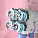 Electric Rocket Bubble Gun Machine with LED Lights – Rechargeable Space Bubble Blower Toy for Kids - Thumbnail 5