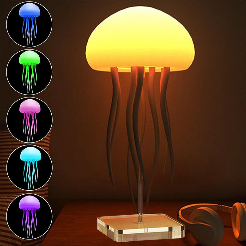 Jellyfish LED Mood Lamp – Relaxing Night Light for Desk & Bedside