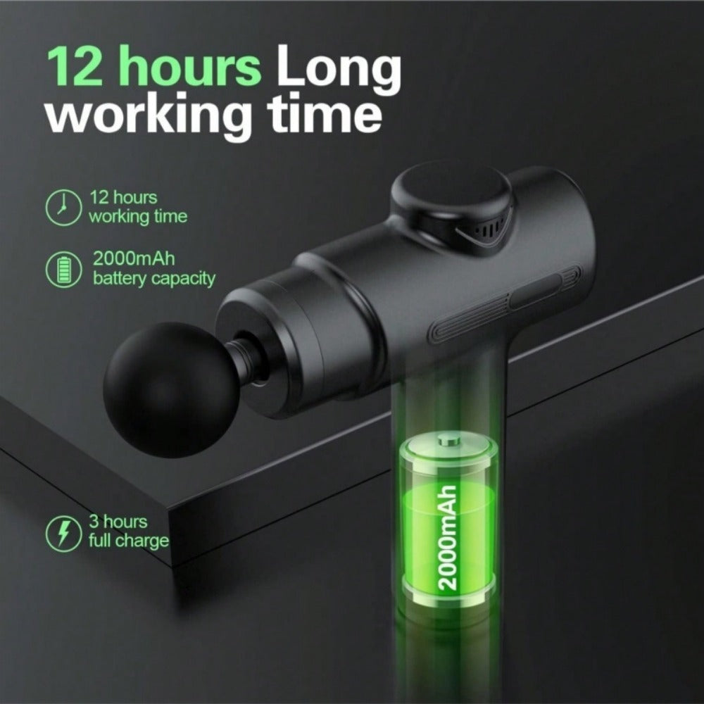 Massage Gun Deep Tissue Percussion Massager with 8 Heads