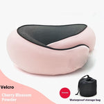 U Shaped Travel Neck Pillow Memory Foam Airplane & Car Cushion - Thumbnail 29