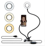 LED Selfie Ring Light for Live Adjustable Makeup Light-8cm Stand - Thumbnail 5