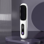 2 in 1 Hair Straightener & Curler Brush - Thumbnail 16
