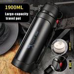 Car Portable Large Insulated Water Bottle – Stainless Steel Thermal Travel Flask (1200ml / 1900ml) - Thumbnail 3