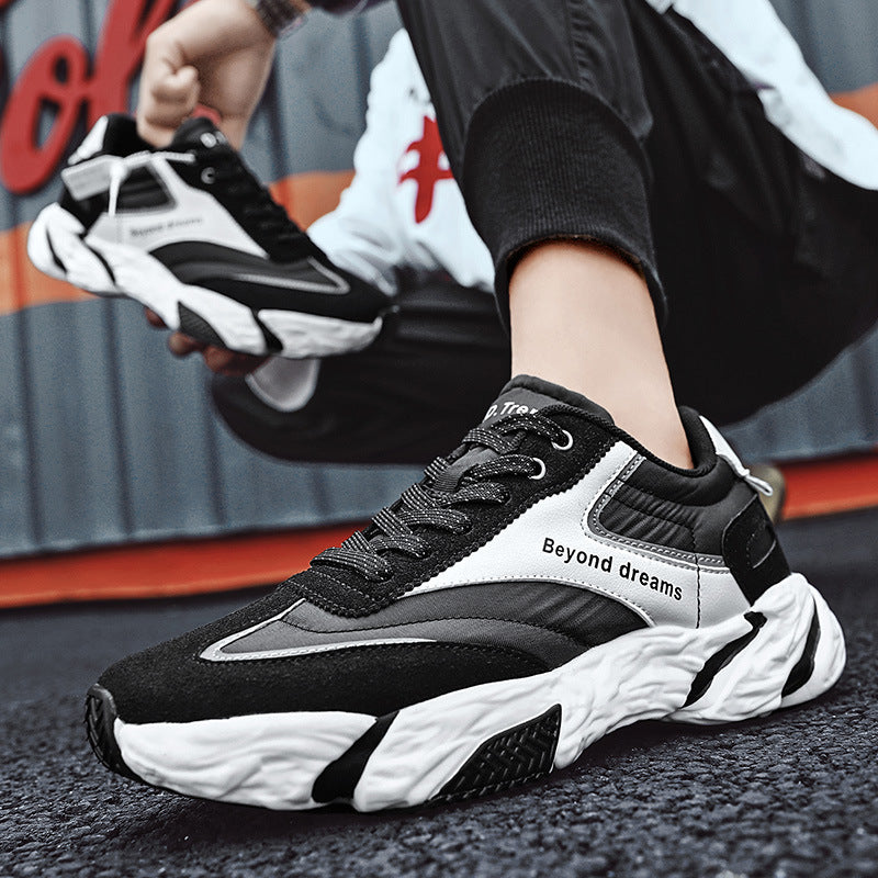 Lightweight Casual Platform Sneakers – Breathable Round Shoes