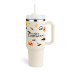 40oz Stainless Steel Insulated Tumbler with Handle & Straw – Spill-Proof Coffee Travel Mug for Car, Gym, Office, Valentine Gifts - Thumbnail 11