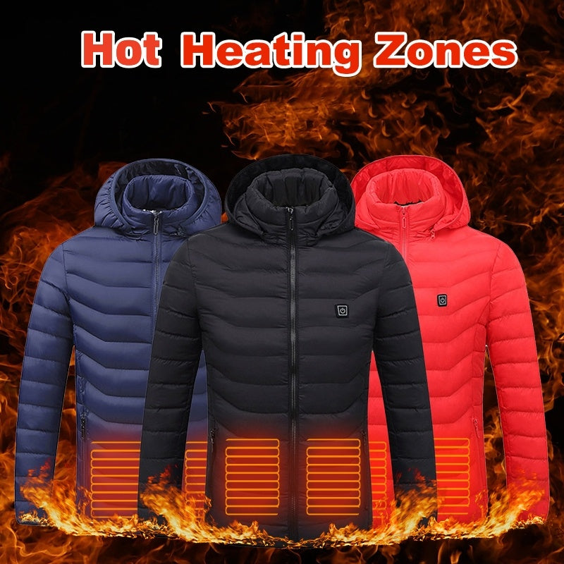 USB Heated Jacket | Electric Thermal Winter Coat for Men