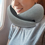 U Shaped Travel Neck Pillow Memory Foam Airplane & Car Cushion - Thumbnail 6