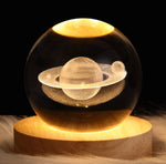 Crystal Ball Projection Lamp – USB Wooden Base Light - Thumbnail 12