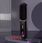 2 in 1 Hair Straightener & Curler Brush - Thumbnail 9