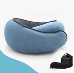 U Shaped Travel Neck Pillow Memory Foam Airplane & Car Cushion - Thumbnail 28