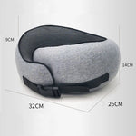 U Shaped Travel Neck Pillow Memory Foam Airplane & Car Cushion - Thumbnail 4