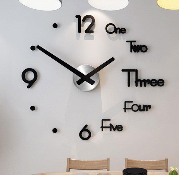 Modern 3D DIY Wall Clock