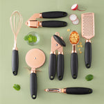 LIMITED OFFER! 7PC Rose Gold Kitchen Peeler & Gadget Set  Copper Plated Stainless Steel ️ Up to 40% OFF - Thumbnail 1