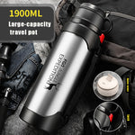 Car Portable Large Insulated Water Bottle – Stainless Steel Thermal Travel Flask (1200ml / 1900ml) - Thumbnail 9