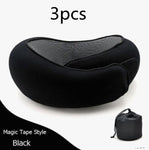U Shaped Travel Neck Pillow Memory Foam Airplane & Car Cushion - Thumbnail 12