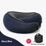 U Shaped Travel Neck Pillow Memory Foam Airplane & Car Cushion - Thumbnail 26