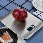Electronic Scale Household Stainless Steel Kitchen Baking Scale 1g/10KG - Thumbnail 1