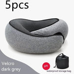 U Shaped Travel Neck Pillow Memory Foam Airplane & Car Cushion - Thumbnail 22