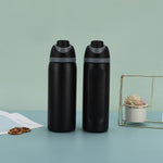 Portable Sports Straw Cup – Stainless Steel Travel Thermos Bottle - Thumbnail 3