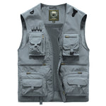 Men's 14-Pocket Tactical Mesh Vest for Hiking, Fishing, Photography – Lightweight Summer Outdoor Waistcoat - Thumbnail 8