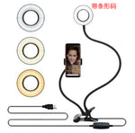 LED Selfie Ring Light for Live Adjustable Makeup Light-8cm Stand - Thumbnail 6