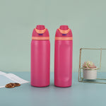 Portable Sports Straw Cup – Stainless Steel Travel Thermos Bottle - Thumbnail 11