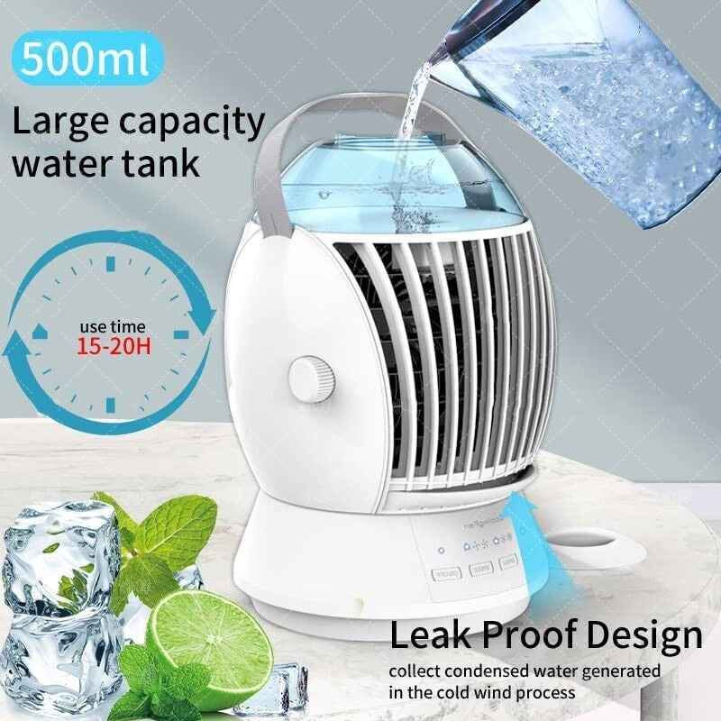 Fog Fan Desktop Air Cooler – USB Portable for Office & Students