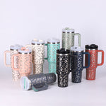 40oz Stainless Steel Insulated Tumbler with Handle & Straw – Spill-Proof Coffee Travel Mug for Car, Gym, Office, Valentine Gifts - Thumbnail 5