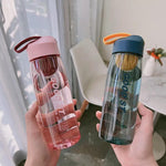 Portable Sports Water Bottle with Filter Screen, Plastic Cup, Fall Protection Strap – 550ml/650ml/750ml - Thumbnail 4