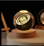 Crystal Ball Projection Lamp – USB Wooden Base Light - Thumbnail 13