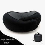 U Shaped Travel Neck Pillow Memory Foam Airplane & Car Cushion - Thumbnail 10