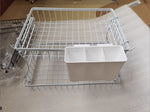 Two-Layer Fruit Storage Rack – Wooden Handle & Metal Basket - Thumbnail 2