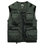 Men's 14-Pocket Tactical Mesh Vest for Hiking, Fishing, Photography – Lightweight Summer Outdoor Waistcoat - Thumbnail 5