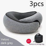 U Shaped Travel Neck Pillow Memory Foam Airplane & Car Cushion - Thumbnail 20